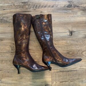 Size 7 Donald J. Pliner high brown boots